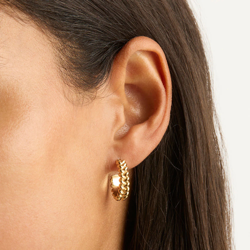 By Charlotte - Large Intertwined Hoops in Gold