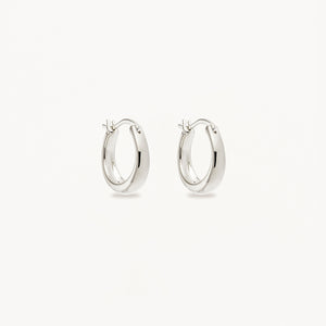 By Charlotte - Infinite Horizon Hoops in Silver - Small