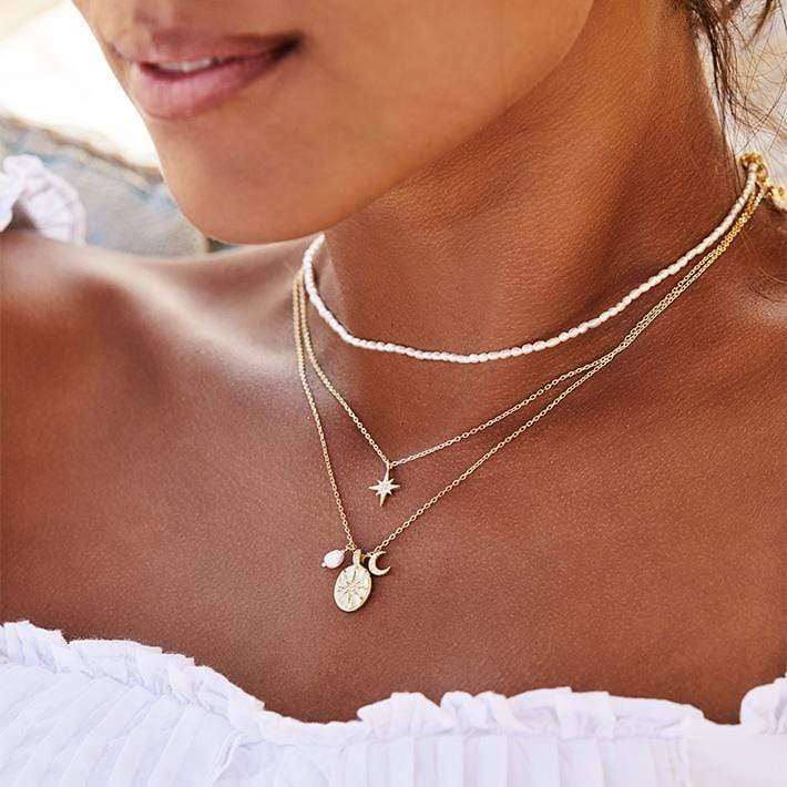 
                      
                        By Charlotte - Moonlight Choker in Gold
                      
                    