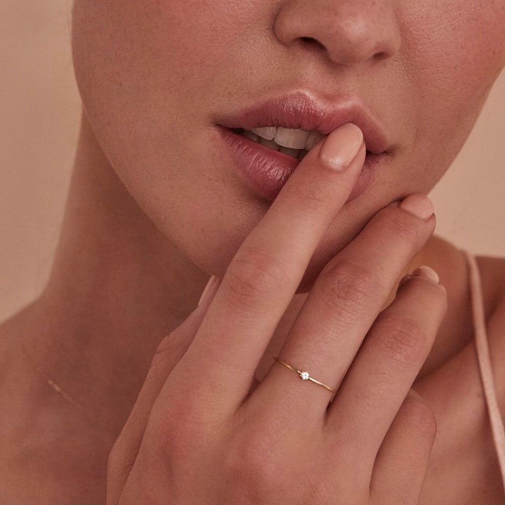 
                      
                        By Charlotte - 14kt Gold Sweet Droplet Ring - Emte Boutique
                      
                    