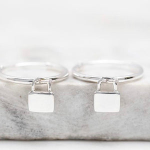 Midsummer Star - Padlock Sleepers in Silver - Emte Boutique