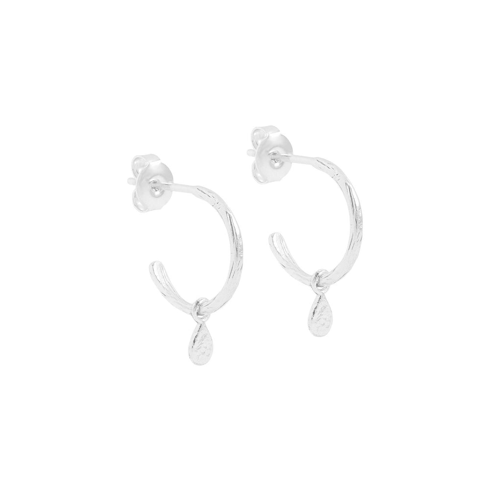 By Charlotte - Grace Hoops in Silver - Emte Boutique