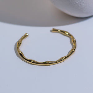 We Are Emte- Bamboo Cuff in Gold