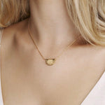 By Charlotte- Lotus Short Necklace in Silver - Emte Boutique