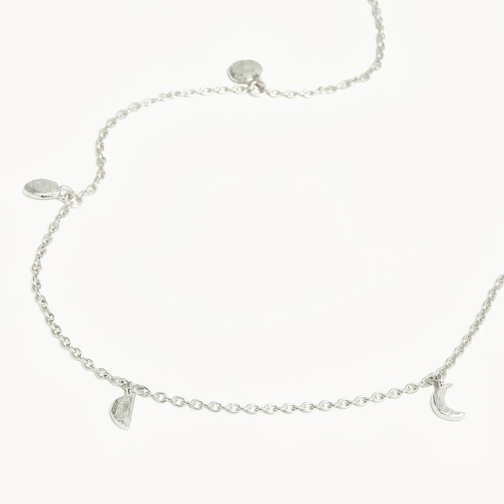By Charlotte - Lunar Phases Choker In Silver