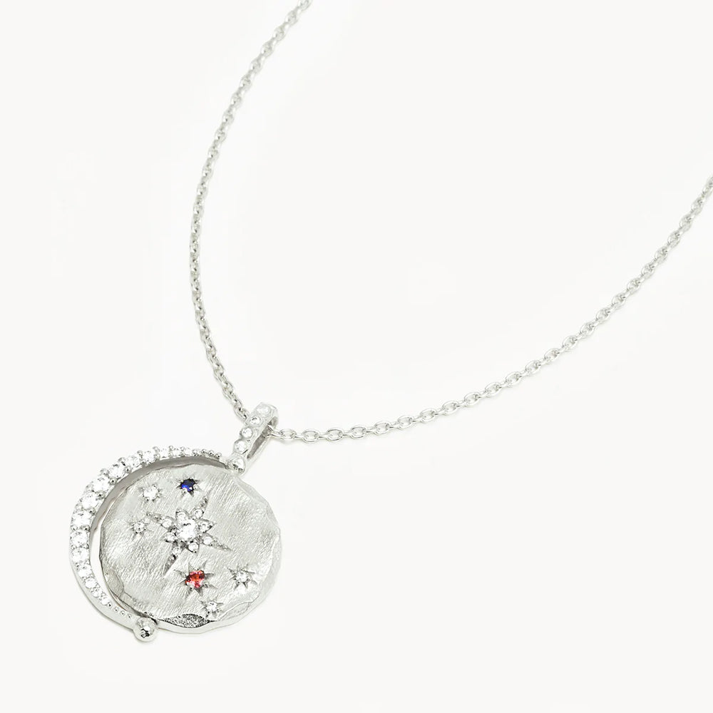 
            
                Load image into Gallery viewer, By Charlotte -Dancing In Starlight Spinner Necklace in Silver
            
        