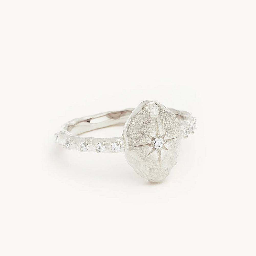 By Charlotte - Northern Star Ring In Silver