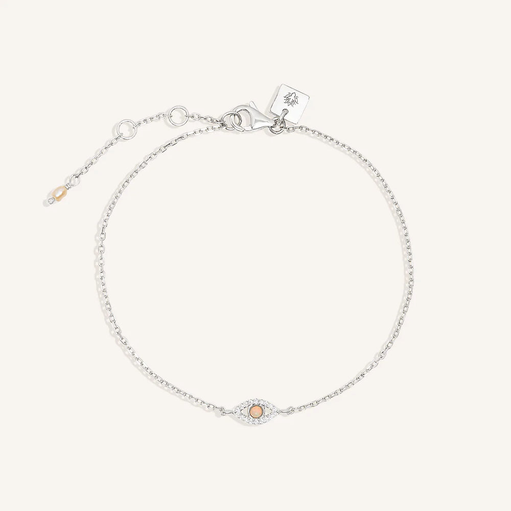 By Charlotte - Eye Of Intuition Bracelet in Silver