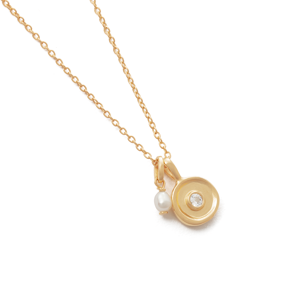 
                      
                        Kirstin Ash - Solstice Pearl Necklace in Gold
                      
                    
