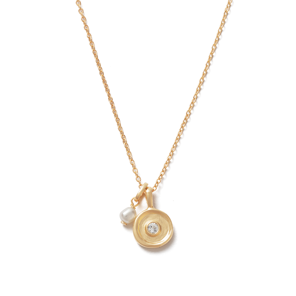 
                      
                        Kirstin Ash - Solstice Pearl Necklace in Gold
                      
                    