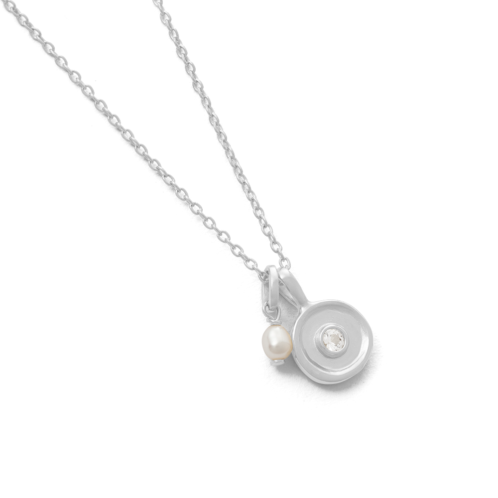 
                      
                        Kirstin Ash - Solstice Pearl Necklace in Silver
                      
                    